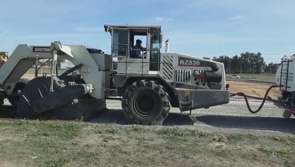 RZ530，阿根廷冷再生施工